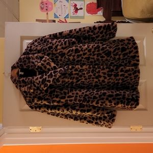 Jessica Simpson Animal Print Maternity Coat